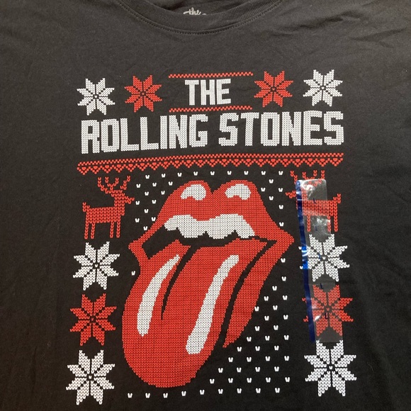 The Rolling Stones Christmas Shirt, size large, NWT! - Picture 2 of 4